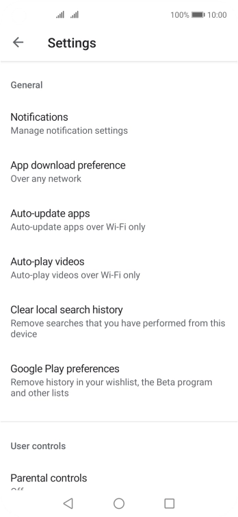 Press Auto-update apps. Press Auto-update apps.