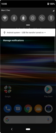 Press Android system.