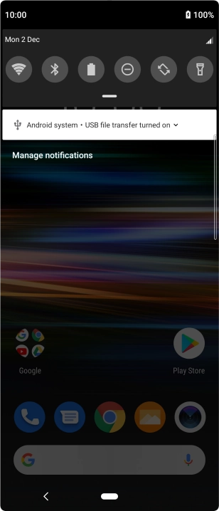 Press Android system.