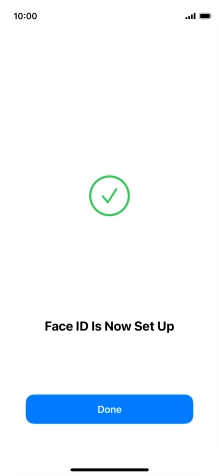 Press Done. If you haven't previously selected a phone lock code, key in a code of your own choice twice.