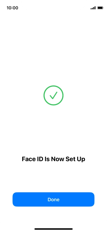 Press Done. If you haven't previously selected a phone lock code, key in a code of your own choice twice.