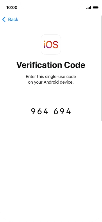 Follow the instructions on the screen and in the 'Move to iOS' app to transfer the content from the Android phone to your phone and set up your phone and prepare it for use.