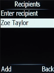 Select the required contact.