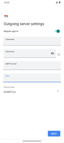 Press the drop down list below 'Security type'.