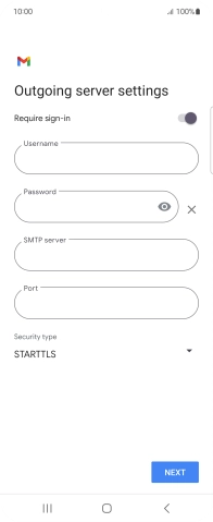 Press the indicator next to 'Require sign-in' to turn on the function.