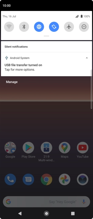 Press Tap for more options..