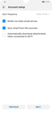 Press Sync frequency.