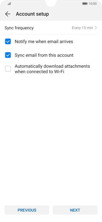 Press Sync frequency.