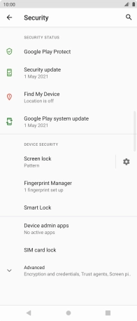 Press Screen lock and key in the current phone lock code.