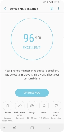 Press Battery.