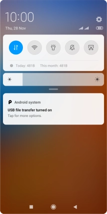 Press Tap for more options.