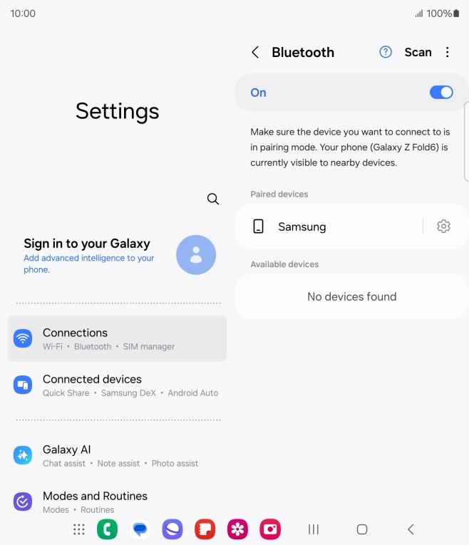 Press the Home key to return to the home screen.