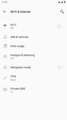 Press Wi-Fi.