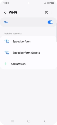 Press the menu icon.