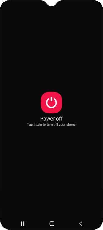 Press Power off.