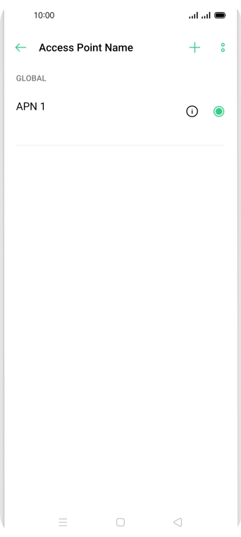 Press the add icon. Press the add icon.