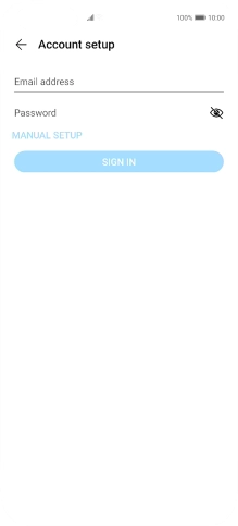 Press Email address and key in your email address.