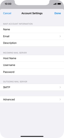 Press SMTP.