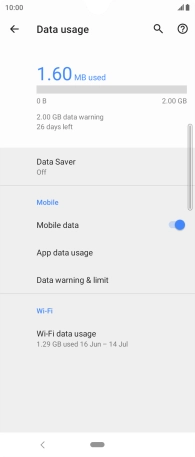 The total data usage is displayed.