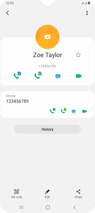Press the Home key to return to the home screen.