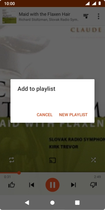 Press NEW PLAYLIST.
