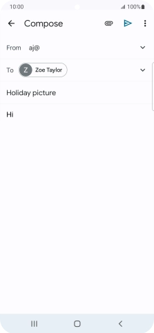 Press the attachment icon.