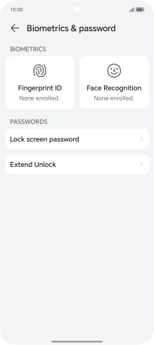 Press Fingerprint ID.