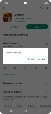 Press Uninstall.