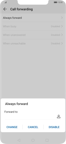 Press DISABLE.