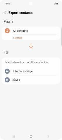 Press the name of the SIM.