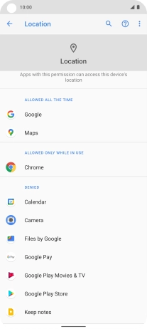 Press the required app.