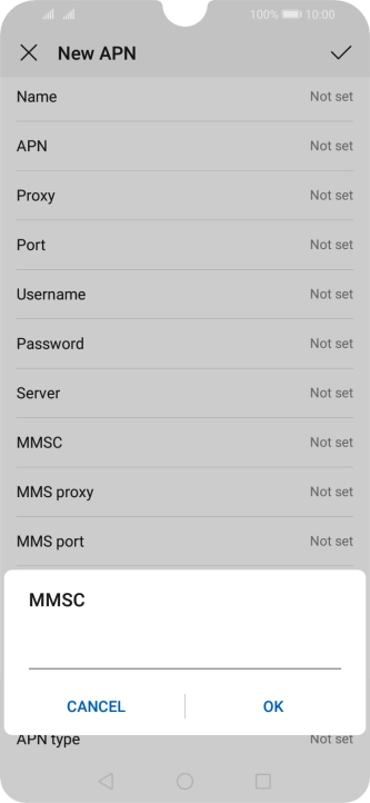 Key in http://mmsc.mms.o2.co.uk:8002 and press OK. Key in http://mmsc.mms.o2.co.uk:8002 and press OK.