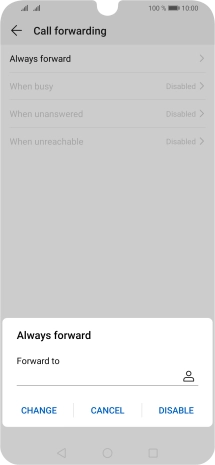 Press DISABLE.