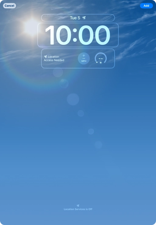 To customise the way the lock screen date is displayed, press the date widget and follow the instructions on the screen to select the required widget display mode. To customise the way the lock screen date is displayed, press the date widget and follow the instructions on the screen to select the required widget display mode.