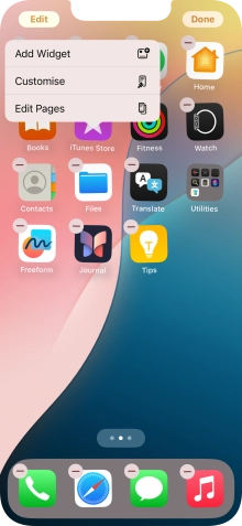 Press Customise.