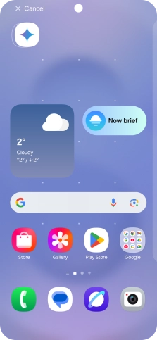 Drag the app icon to the required position on the home screen.