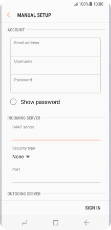 Press the drop down list below 'Security type'.