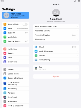Press the Home key to return to the home screen.