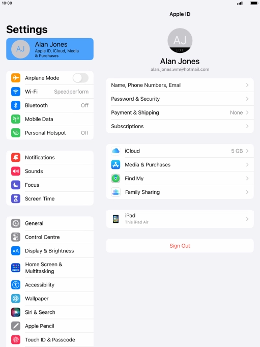 Press the Home key to return to the home screen.
