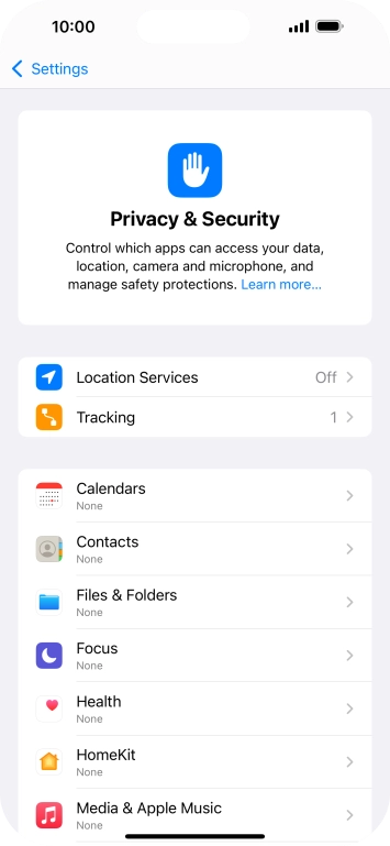 Press Location Services. Press Location Services.