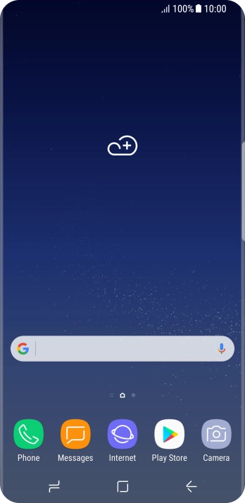 Slide your finger downwards starting from the top of the screen.