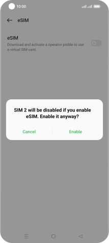 Press Enable.