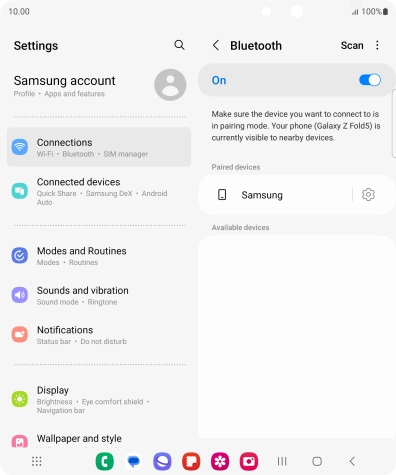 Press the Home key to return to the home screen.