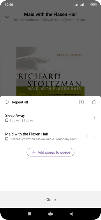 Press the add icon.