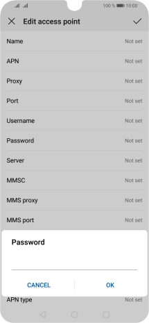 Key in password and press OK.