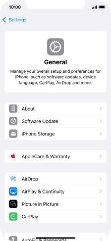 Press Software Update. If a new software version is available, it's displayed. Follow the instructions on the screen to update the phone software.