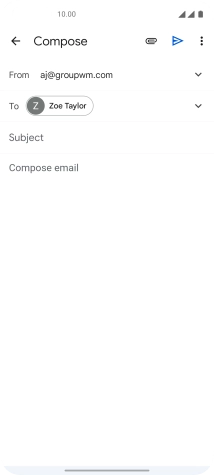 Press Subject and key in the required subject.