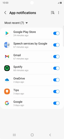 Press the drop down list.