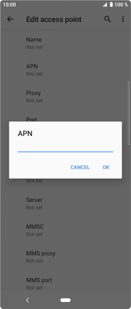 Key in wap.o2.co.uk and press OK.