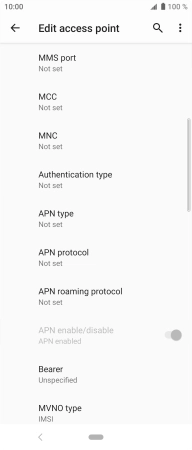 Press MMS port.